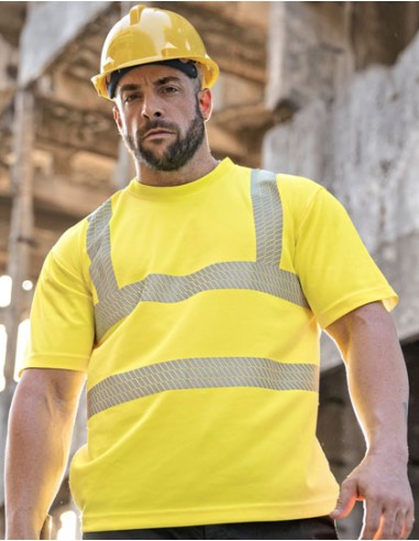 KOR-KXBRS-Hi-Vis Broken Reflective Premium T-Shirt Alhambra